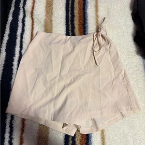 SHEIN Light Beige Wrap Skort